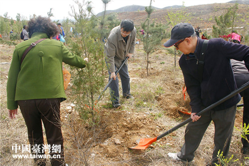 在京臺胞開展義務植樹活動 共植“同心樹”