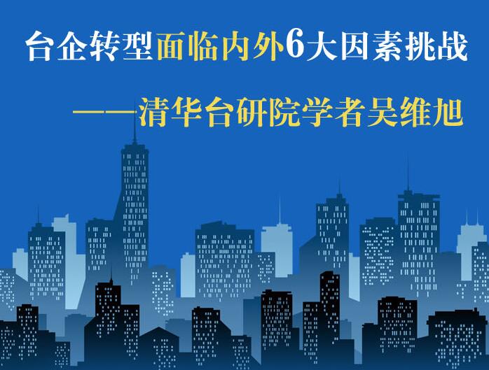 【圖侃産經】臺企轉型面臨內外6大因素挑戰 ——清華臺研院學者吳維旭