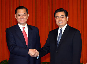 hu jintao, lien chan