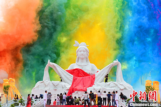 兩岸信眾湖北遠安祭拜嫘祖