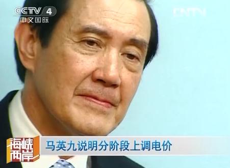 馬英九説明分階段上調電價