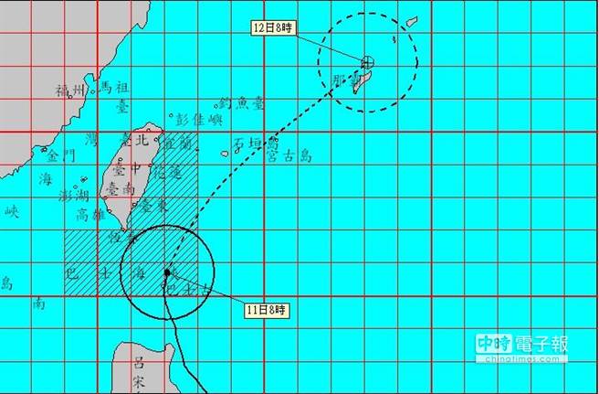 中颱風紅霞速度加快 最快今夜解除海警(圖)