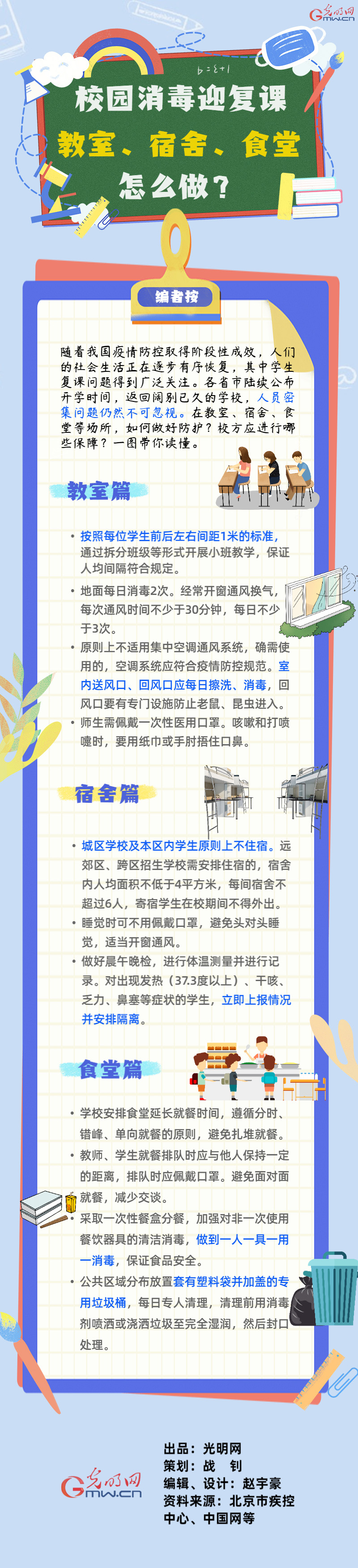 【防疫科普】校園消毒迎復課 教室、宿舍、食堂怎麼做？