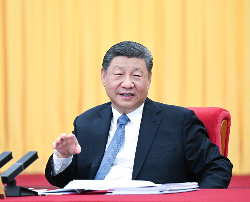 2025年3月6日，習近平總書記看望參加全國政協十四屆三次會議的民盟、民進、教育界委員，並參加聯組會。