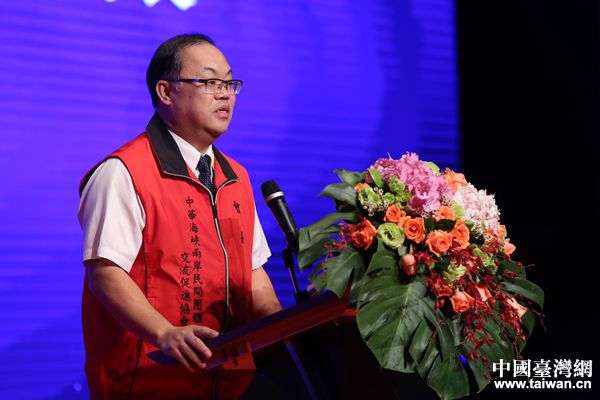 臺灣中華海峽兩岸民間團體交流促進協會會長吳一昌。（台灣網 袁楚 攝）