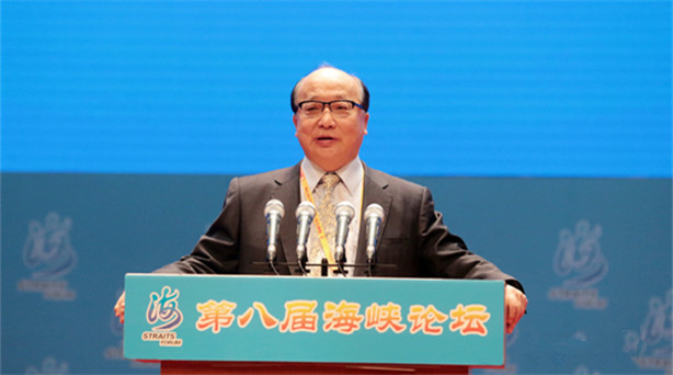 第八屆海峽論壇大會12日在廈門海峽會議中心舉行。中國國民黨副主席胡志強出席論壇……