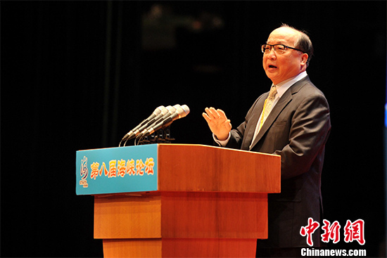    6月12日，第八屆海峽論壇在廈門海峽會議中心舉行。中國國民黨副主席胡志強出席論壇大會並致辭