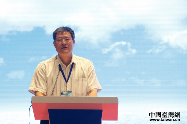 　　中國氣象局副局長余勇出席論壇並致辭。（台灣網 王怡然 攝）