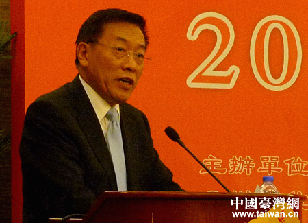 中國僑聯主席林軍在2014兩岸僑聯和平發展論壇上致辭