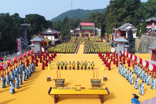 莊重肅穆、盛大恢弘的祭祀場面