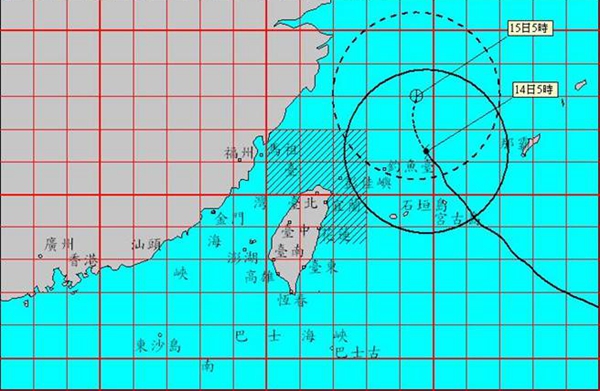 泰利“甩尾”略掃北臺 氣象專家：避開臺灣“很幸運”