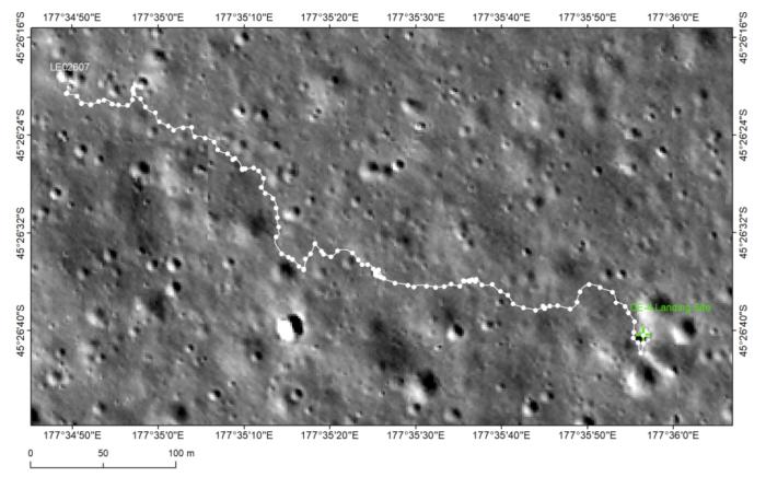 嫦娥四號巡視路徑圖