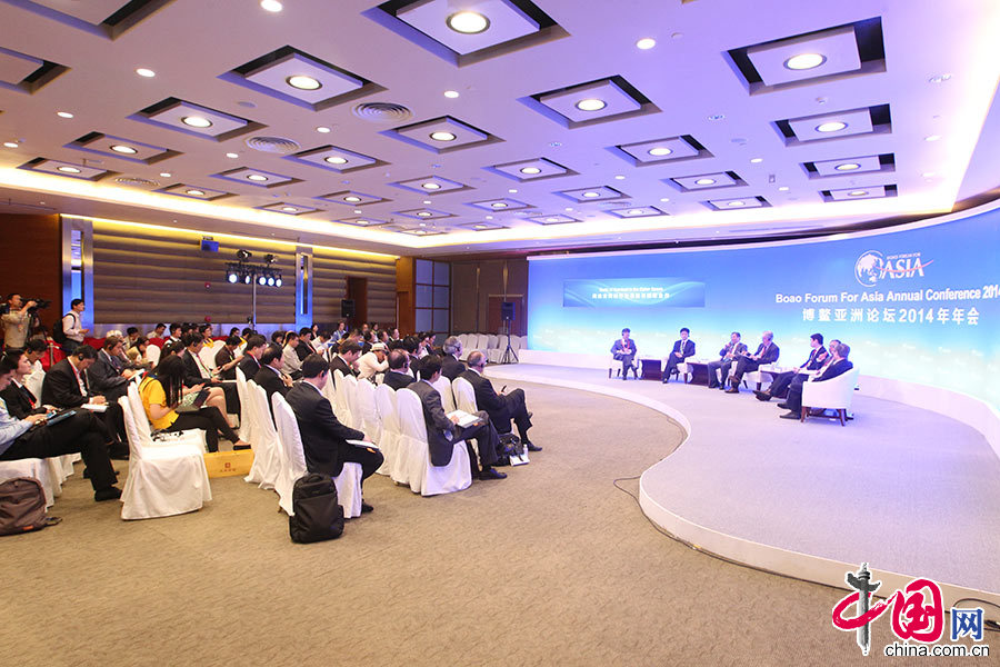 2014年4月10日，博鰲亞洲論壇，“網路空間的行為準則與國際合作”分論壇現場。中國網記者 孫磊攝影