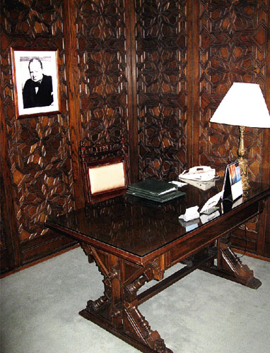 丘吉爾在開羅會議期間下榻的套房(資料圖片)
